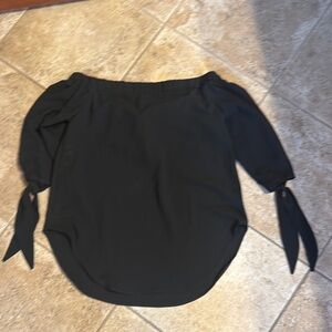 Mossimo Supply Co. Black Off-Shoulder Blouse
